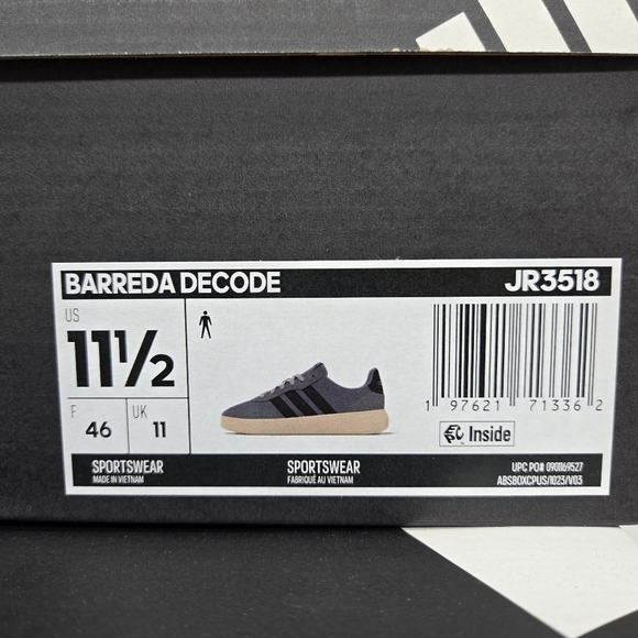 New Adidas Barreda Decode \'Grey Black\' Men\'s Shoes Size 11.5 main image 4